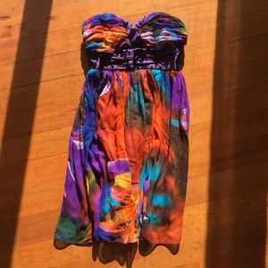 Strapless summer dress